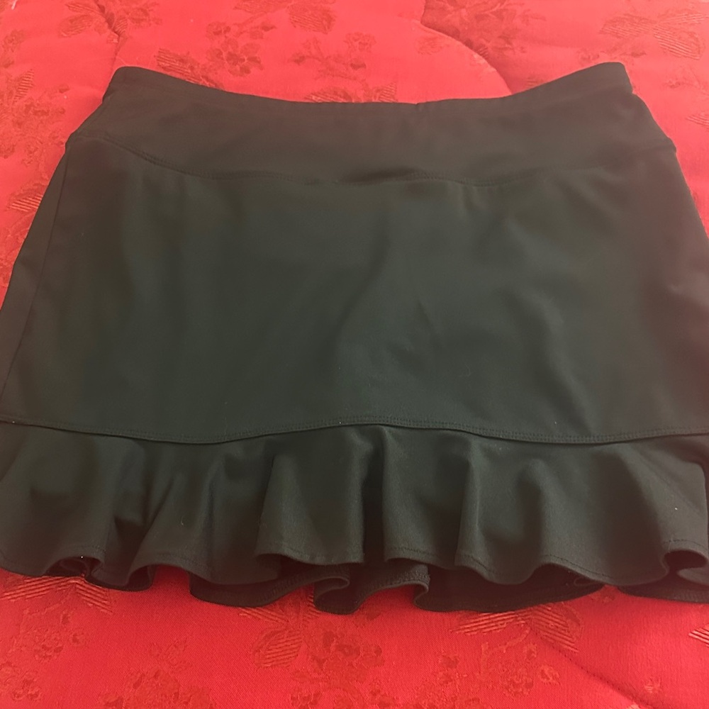 Jofit Black Flounce Hem Mini Golf Skirt - Picture 4 of 5